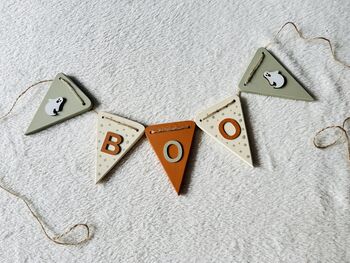 Halloween Wooden Bunting Pumpkin Garland Decoration, 5 of 9