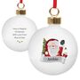 Personalised Father Christmas Hanging Bauble, thumbnail 4 of 4