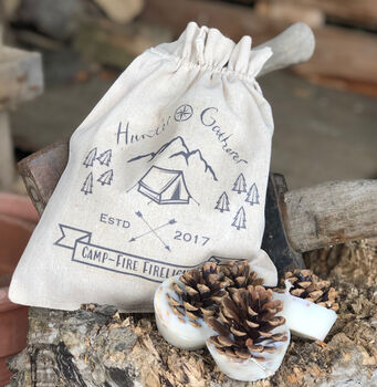 Festival And Campfire Firelighters In A Cotton Bag, 4 of 4