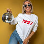 Personalised 'Year' Unisex Sweatshirt, thumbnail 3 of 12
