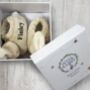 Peter Rabbit Personalised Baby Booties, thumbnail 4 of 6