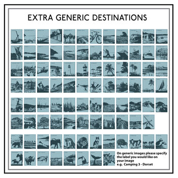 Personalised Favourite Travels Destination Print, 9 of 12
