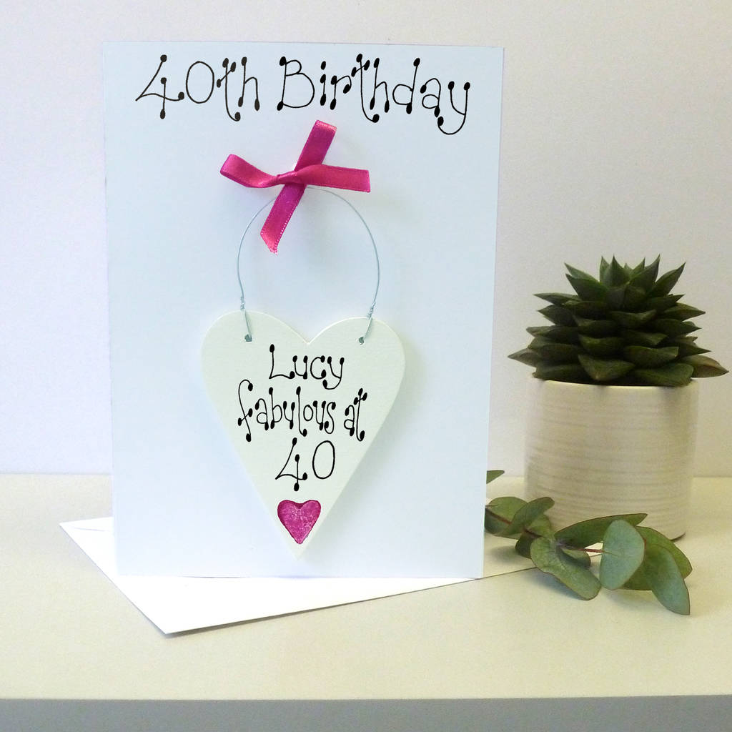 Personalised 40th Birthday Card, 1 of 6