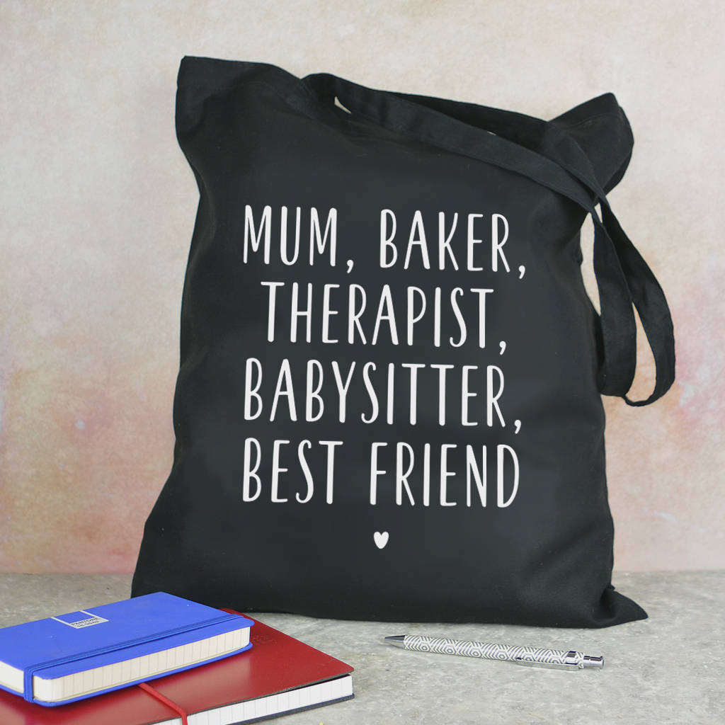Personalised Mum Tote Bag By Pink And Turquoise