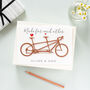 Paper Cut Tandem, Cyclists Wedding Anniversary Card, thumbnail 4 of 4