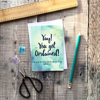'Yay! You got ordained' Ordination Card, 2 of 4