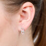 Sterling Silver Chain Link Stud Earrings, thumbnail 1 of 4