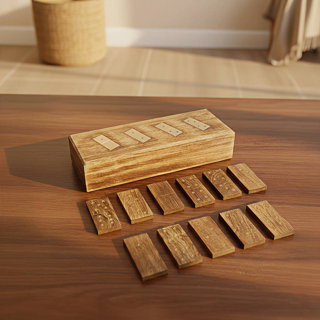 Grandad Gift; Wooden Large Domino Set, 1 of 7