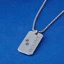 Personalized Silver Mens Dog Tag Necklace, thumbnail 9 of 12