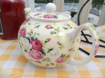 Two Cup Teapot In Rose Design, 5 of 7