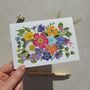 Whimsical Flower Garden A6 Folded Note Cards And Envelopes, thumbnail 10 of 10