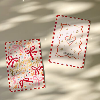 Luxury Gold Foil Christmas Cards Pack Of Four, 3 of 9