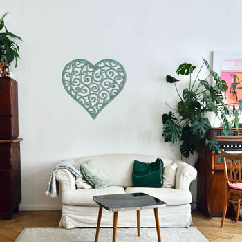 Modern Wooden Heart Romantic Touch For Home Walls, 9 of 11