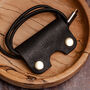 Personalised Leather Cable Organiser Large, thumbnail 4 of 10