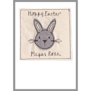 Personalised Bunny Rabbit Birthday Card For Him Or Her, 8 of 12