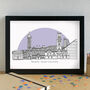 Manchester Landmarks Skyline Art Print Unframed, thumbnail 3 of 6