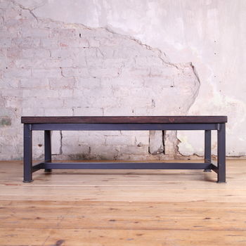 Sleek Steel Industrial Style Coffee Table, 3 of 6