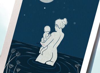 Stay Wild Moon Child Mother And Baby Artwork, 5 of 5