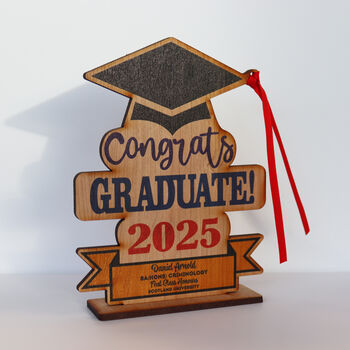 Personalised Wooden Graduation Gift, 3 of 7