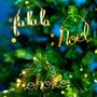 Noel, Ho Ho Ho, Fa La La Word Decorations Set Of Three, thumbnail 2 of 2