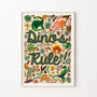 Dino's Rule Kids Wall Art Print, thumbnail 1 of 10