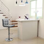 Two Height Adjustable Bar Stool With Soft Padded Chair, thumbnail 1 of 6