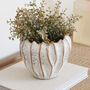 Ceramic Wavy Plant Pot, thumbnail 1 of 4