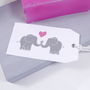 Elephant Love Gift Tag, thumbnail 1 of 2