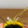 Handmade Needle Felted Bumble Bee Hanger, thumbnail 2 of 6