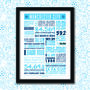 Manchester City Football Club Personalised Print, thumbnail 2 of 5