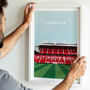 Manchester Utd Print Gift Contemporary Stadium Art, thumbnail 1 of 8
