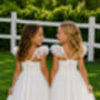 Heidi ~ Ivory White Party Girl Dress /Flower Girl Dress, thumbnail 1 of 11