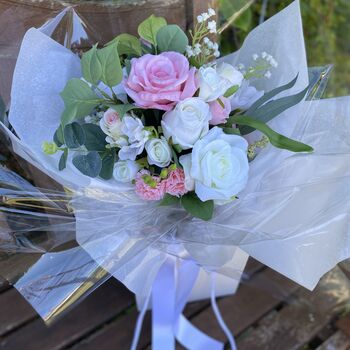 Blush Pink And White Gift Bouquet, 4 of 12
