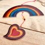 Rainbow And Heart Stained Glass Effect Sun Catcher, thumbnail 10 of 10