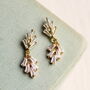 Art Deco Silver Drop Earrings, thumbnail 6 of 11