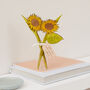 Personalised Sunflower Bouquet Keepsake Gift For Her, thumbnail 2 of 3