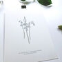 ‘Bluebell’ Spring Flower Botanical Giclée Print, thumbnail 3 of 3