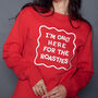 Only Here For The Roasties Christmas Sweatshirt, thumbnail 2 of 5