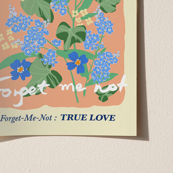 Forget Me Not Floral Print For True Love, 2 of 6