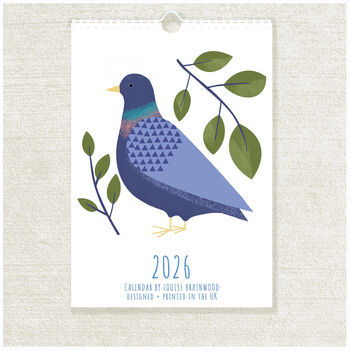 2026 Illustrated Birds Desk Calendar, 5 of 5