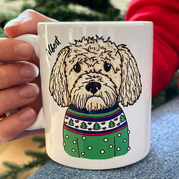 Personalised Dog Lover Christmas Mug, 2 of 12