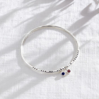 Birthstone Charm Bangle, 3 of 7
