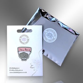 You Rock Enamel Lapel Pin Badge, Supportive, Encouraging Friendship Gift, 5 of 8