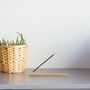 Handmade Minimalist Solid Brass Incense Holder, thumbnail 3 of 4