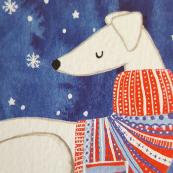 White Sighthound Charity Christmas Card, 5 of 5