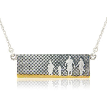 Personalised Family On The Beach Necklace, 2 of 6