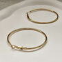 Classic Hoop Earrings Gold, thumbnail 5 of 9