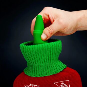 Sriracha Hot Sauce Hot Water Bottle, 2 of 6