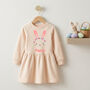 Personalised Girls Dress Easter Rabbit, thumbnail 1 of 3