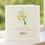 Personalised Birthday Card For Friend With Flowers, thumbnail 4 of 7
